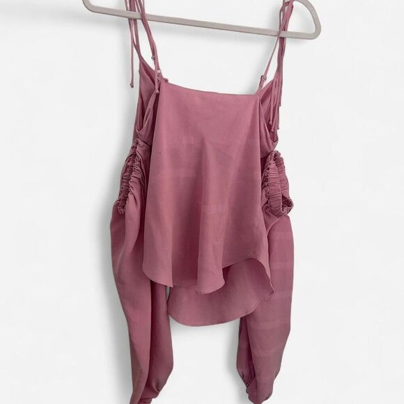 R.G Kane soft petal pink mauve mindy convertible sleeve/ sleeveless girly - Picture 3 of 7